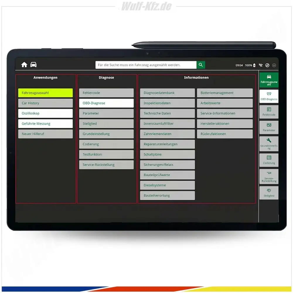 Hella Gutmann Tester / Diagnosegerät mega macs X inkl. SDI Modul X2 und Tablet